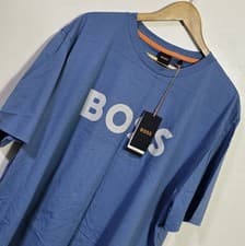 Image of Boss 4XL BNWT (Pit To Pit 27"= 70 cm) "Thinking 1" Pale Blue T-Shirt (1653)
