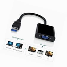 Image of 1080P USB 3.0 to VGA External Display Graphics Adapter Converter Cable for PC TV