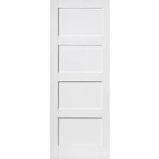 Image of internal door white shaker 4 panel interior door white primed painted solid