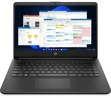 Image of HP 14s-dq3500sa 14" Laptop - Intel Celeron, 64 GB eMMC, Black - REFURB-B