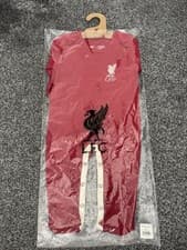 Image of Liverpool FC Baby Shankly Sleepsuit Red Age 3-6 Months New With Tags
