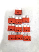 Image of 10 X 40 amp MTA STANDARD CAR BLADE FUSES 40A 32v ORANGE AUTO BLADE FUSES