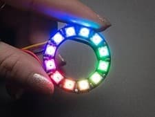 Image of Adafruit (PID 1643) NeoPixel Ring - 12 x 5050 RGB LED with Integrated Drivers