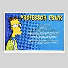 Image of The Simpsons 2007 Video Game Merchandise Vintage PS2 Promo Rare Art Card Artwork