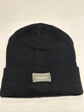 Image of Black Beanie Hat with LED lights