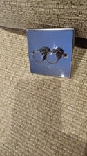 Image of Metal Screw 250watt 2-Gang 2-Way Dimmer Switch. Polished Chrome.