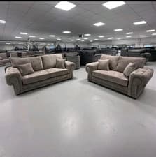 Image of Luxury Brand New | Mink Verona 3+2 Sofa | High Back Cushions | Free Delivery