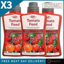 Image of 3 x DOFF TOMATO FEED 500ML LIQUID FERTILIZER FOR TOMATOES VEGETABLE FRUIT FOOD