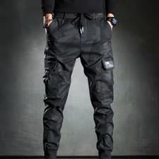 Image of Stylish and Trendy Men's Urban Trousers Joggers Cargo Pants for Streetwear Look