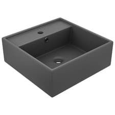Image of Luxury Basin Overflow Square Ceramic Bathroom Vanity Sink Multi Colours vidaXL