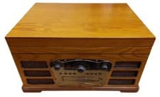 Image of Wooden Record player/Turntable with radio, cd,usb and sd card playback