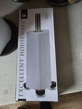 Image of Freestanding Kitchen Roll Holder Aluminum Stand Pole with Suction Cup, UK