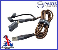 Image of GENUINE CUPRA 3-IN-1 MFI TYPE C CHARGING AND DATA CABLE USB TO TYPE C ADAPTER