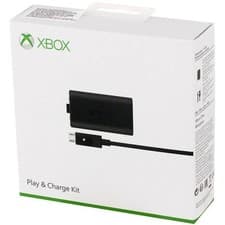 Image of Microsoft Xbox One Play and Charge Battery Kit Black BRAND NEW Sealed S3V-00014