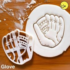 Image of Softball Glove Cookie Cutter |team sport game party coach pitcher home run party