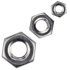 Image of R-TECH 337533 A2 Stainless Steel Hex Nuts M5 - Pack of 100
