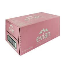 Image of 24 Bottles x Evian Natural Spring Water 330ml - Free Next Day Delivery