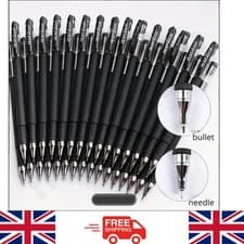 Image of 10 Pack Black Gel Pens | 0.5mm Fine Tip | Smooth Writing | Quick Dry Ink | Offic