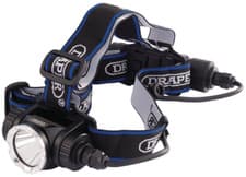 Image of Draper 10WATT LED RECHARGE.HEAD LAMP 90064 Rechargeable LED Head Torch, 10W