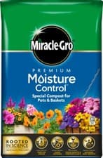Image of Miracle-Gro Moisture Control Compost Hanging Baskets Patio Pots Plants 10L 40L