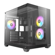 Image of ANTEC CX800 Mid Tower Gaming Case, Black, 270 Full-view tempered glass, 3 x 120m