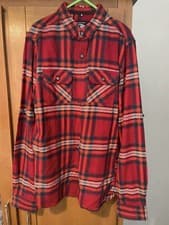 Image of Superdry Checkered Shirt - Red/Navy Mix (Small)