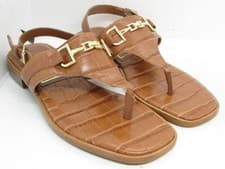 Image of BRAND NEW Dune London Lexley Tan Croc Toe Past Sandals Size 3 RRP £60