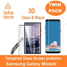 Image of 2X 5D Real Tempered Glass Screen-Protector For Various Samsung Galaxy New Models