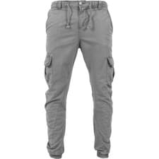 Image of Urban Classics Cargo Jogger Pants Cotton Twill Carrot Tapered Chino Skinny