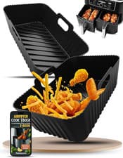 Image of Silicone Air Fryer Liners 2 Pack for Ninja Dual Zone AF400UK AF451UK AF300UK 8–9