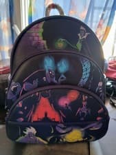 Image of Disney Villains Mini Backpack Hades Maleficent Ursula Dr Facilier NWOT