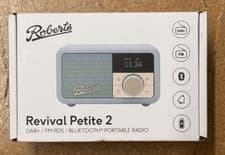Image of Roberts Revival Petite 2 DAB /FM Retro Bluetooth Radio - Duck Egg Blue NEW BOXED