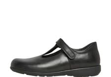 Image of Girl’s School Shoes Start-Rite Lesson Black Leather School Shoes UK 3