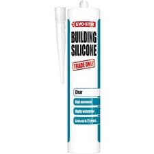 Image of Evo-Stik Building Silicone Clear 280ml Low Modulus Frame Sealant C20 Cartridge