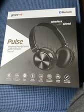 Image of Groov-e Pulse Wireless Headphones Premium Sound 10 hrs Play Mic GVBT1300BK