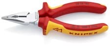 Image of Knipex 08 26 145 VDE Long Needle Nose Combination Cutting Plier Insulated 145mm