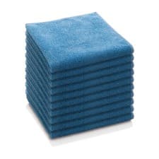 Image of E-Cloth General Purpose Microfibre Cleaning Cloths Blue Reusable 10 Pack