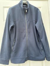 Image of Men’s Regatta Zip Up Textured Fleece In Navy Blue Size XL Perfect Condition