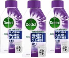 Image of Dettol Washing Machine Cleaner Lavender 250ml Pack of 3