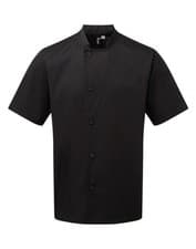 Image of Premier Chef's essential short sleeve jacket - 5-button wrap-over fastening