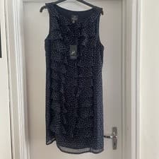 Image of Adrianna Papell Printed Chiffon Tiered Ruffle Dress