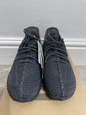 Image of Adidas Yeezy Boost 350 V2 Black Kids (Non-Reflective) FU9013 Size UK 3