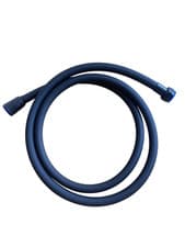 Image of 14mm Smooth Shower Hose 1.5m UK Bathroom Flexible PVC Replacement Black Premium