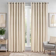Image of THERMAL BLACKOUT CURTAINS RING TOP EYELET TRIPLE WOVEN VELVET DIAMANTE SPARKLE