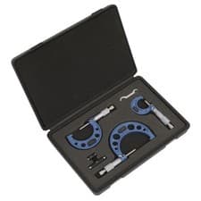 Image of Sealey Micrometer Set 3pc Metric AK9651M