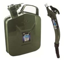 Image of 5L / 20L Jerry Can Fuel Oil Diesel Petrol Storage Container Metal Spout Portable