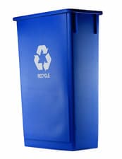 Image of Blue Slim Jim Recycling Bin 87 Litres - Slim Trash Bin