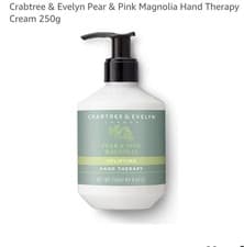 Image of Crabtree & Evelyn Pear & Pink Magnolia Uplifting Hand Therapy Cream 250mL