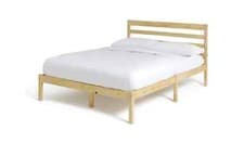Image of Kaycie Double Wooden Bed Frame - Pine. Free Delivery, read description.