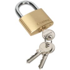 Image of Sealey Brass Padlock 50mm Standard
